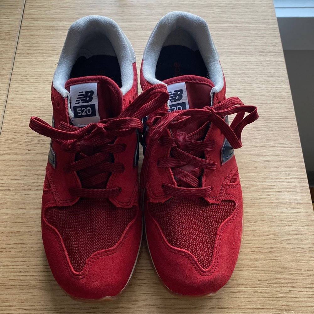 Red and navy new balance 520
